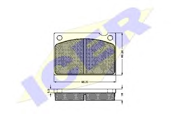 ICER 180626 Brake Pad Set, disc brake